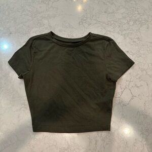Wild fable Olive green crop top size XS